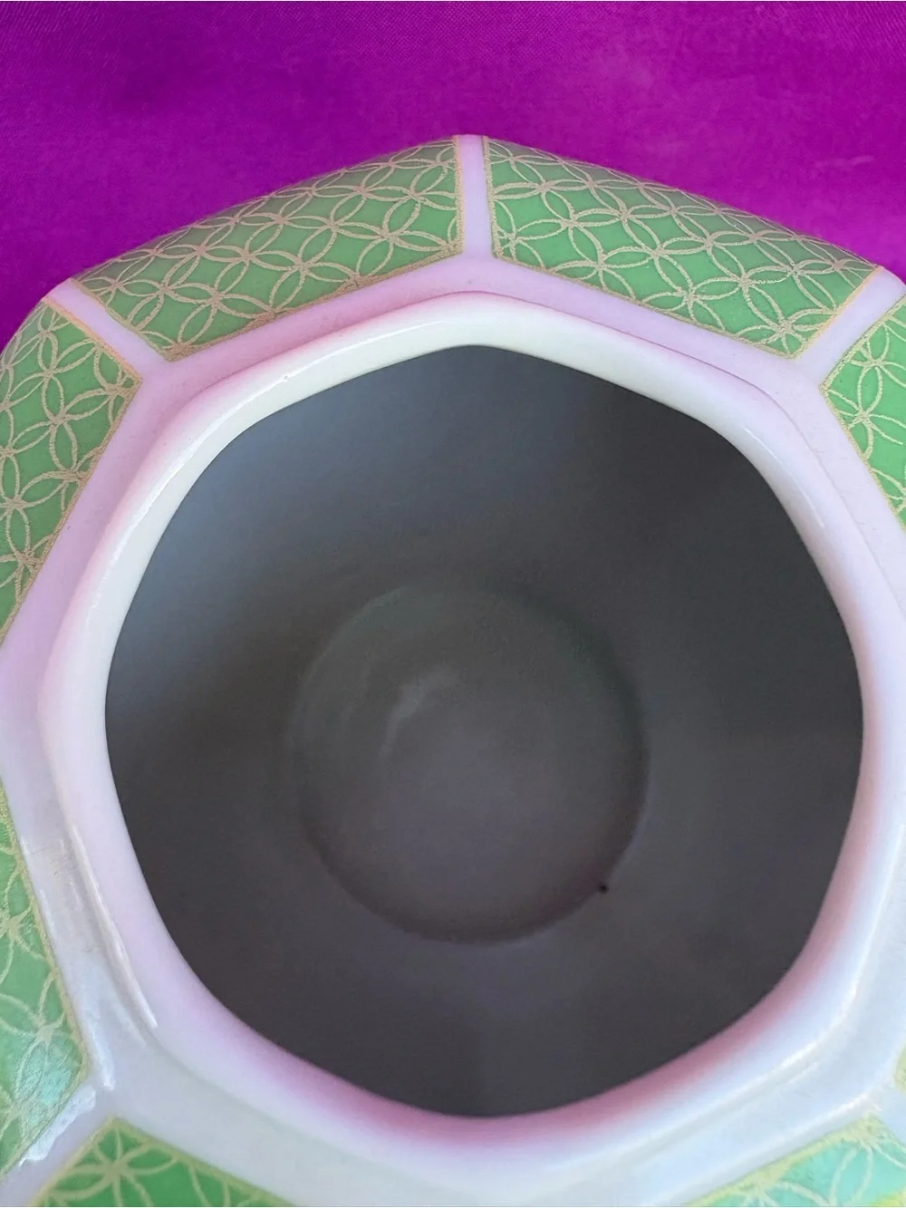 Vintage Takahashi Cloisonné Butterfly Vase Japan Hand Decorated 1981